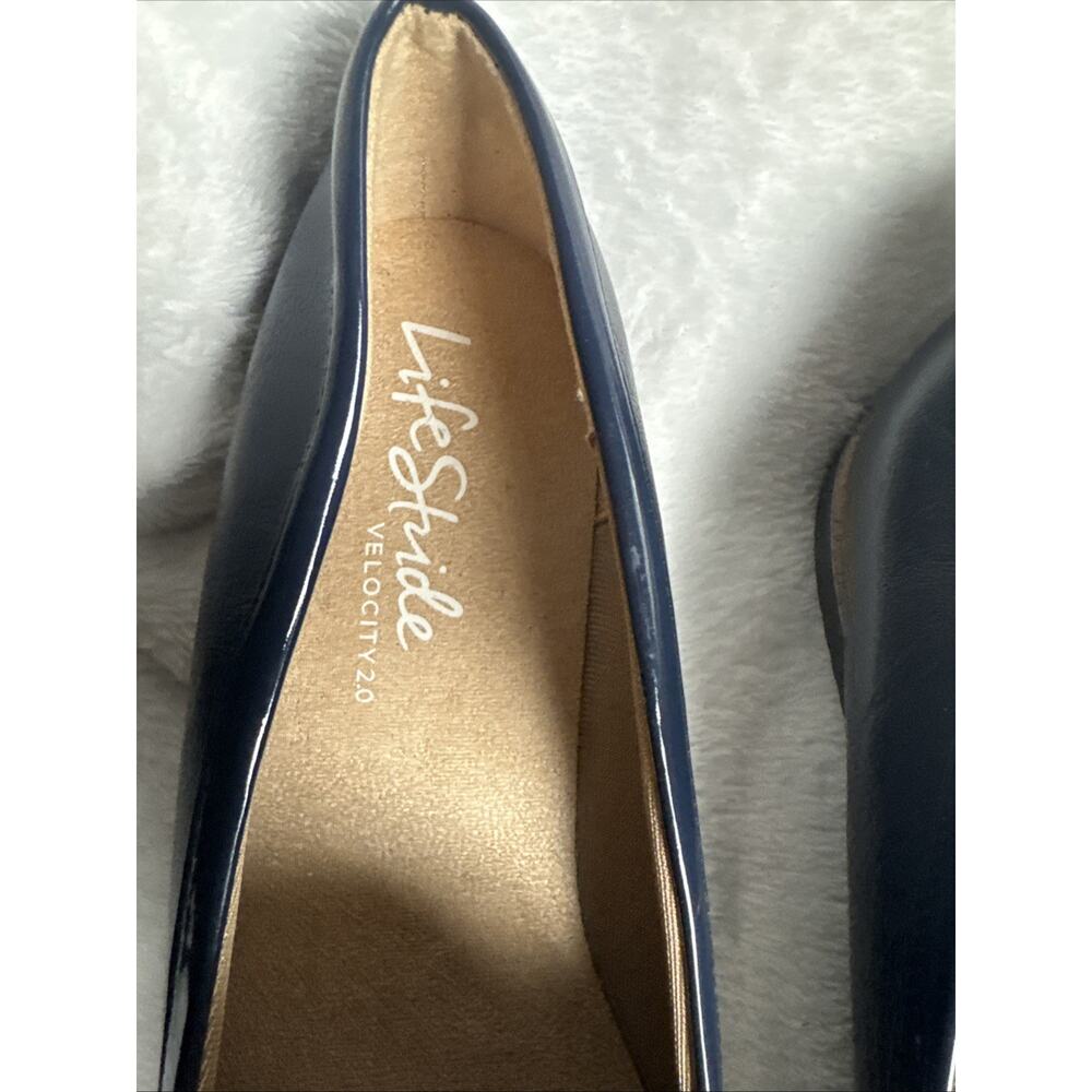 LifeStride Zee Slip On Loafers Comfort Flats Preppy Navy Blue Size 11 NWOT - Picture 3 of 7